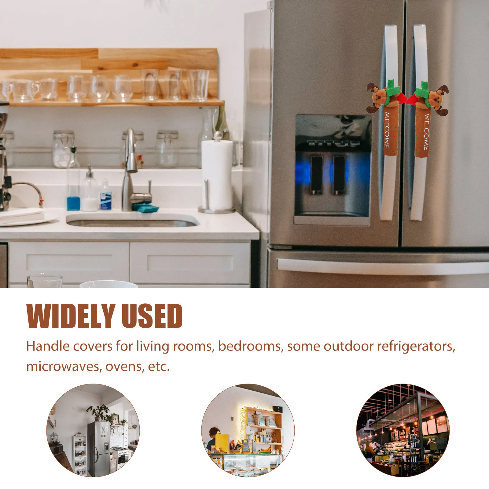 2 Pezzi Copri Maniglie per Fri - Kitchen Appliances For.Xmas recensione e prezzo