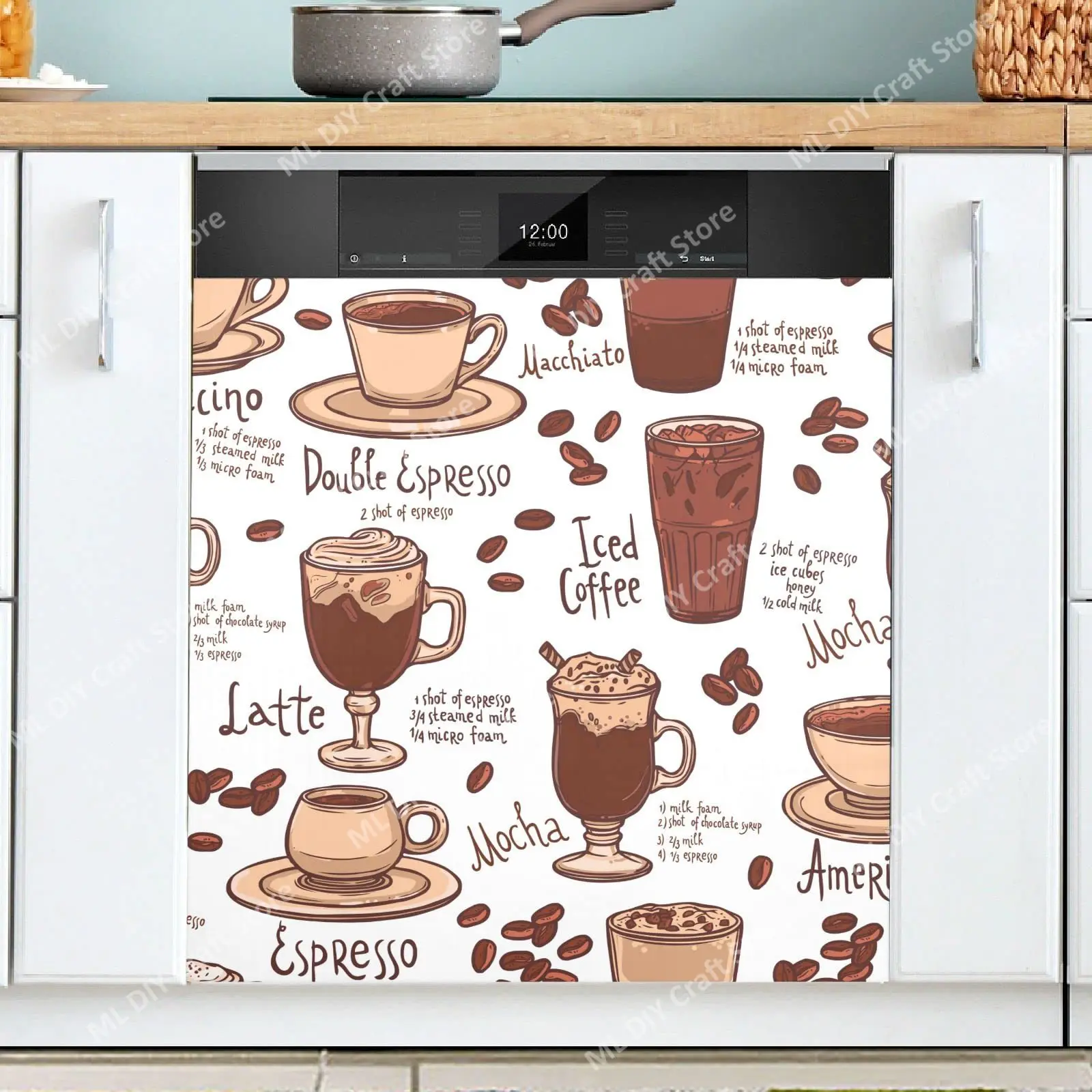 Retro Coffee Topics Cafe Desig - Kitchen Appliances Pictures recensione e prezzo